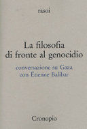 FILOSOFIA DI FRONTE AL GENOCIDIO. CONVER